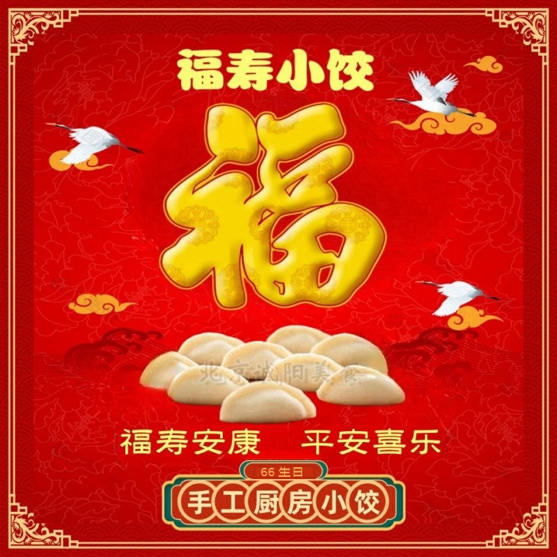 66岁生日小饺迷你小饺子66个68个