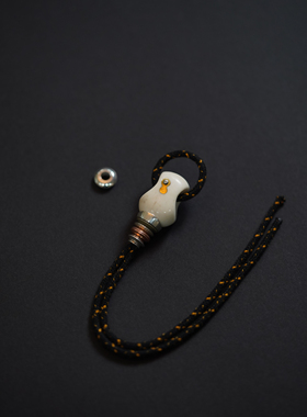 Lam手作 手制 拙系三通佛头 藏式藏传元素 文玩串珠柏香籽凤眼