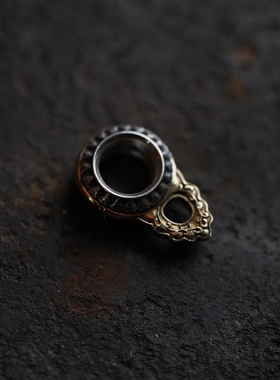 Lam手作 【皓约】银铜转接环 八字扣 衔接环 卡子 藏式文玩配饰