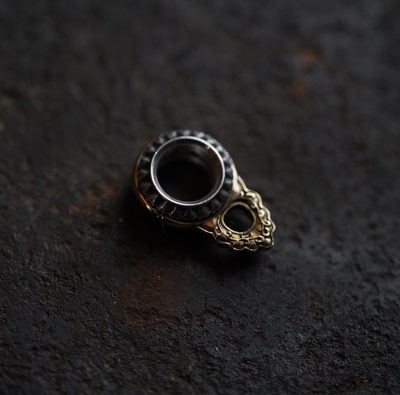 Lam手作 【皓约】银铜转接环 八字扣 衔接环 卡子 藏式文玩配饰