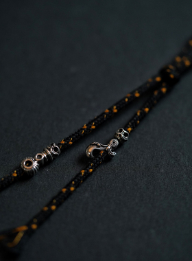 Lam手作  藏元素 花蔓钩弟子珠 坠角 文玩配件