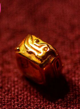 lam手作 般 金乌24k黄金925银 隔片隔珠原创特色diy菩提文玩配饰