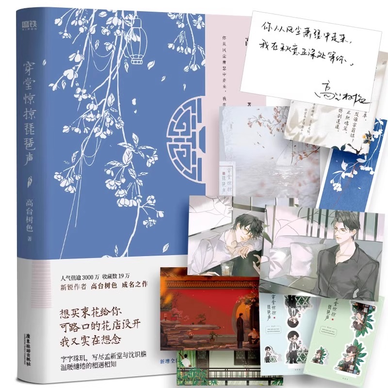 【赠海报+书票+书签+手工卡+明信片】穿堂惊掠琵琶声 高台树色著 人气作者高台树色经典代表作 继白日事故 青春文学都市言情小说