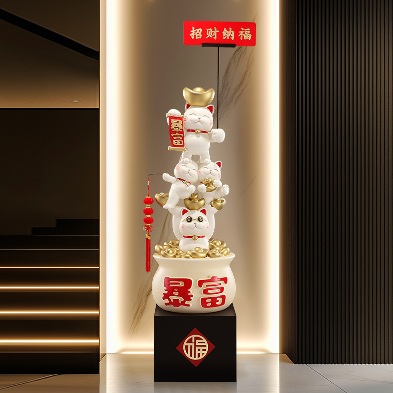 吸睛招财猫店铺前台公司大型