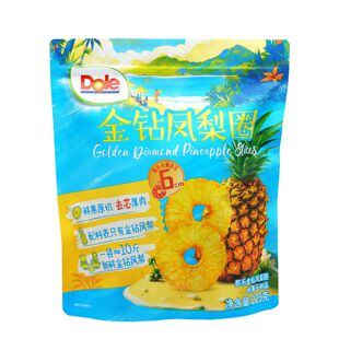 Dole都乐金钻凤梨圈225g鲜果原切去芯厚肉菠萝干果脯零食