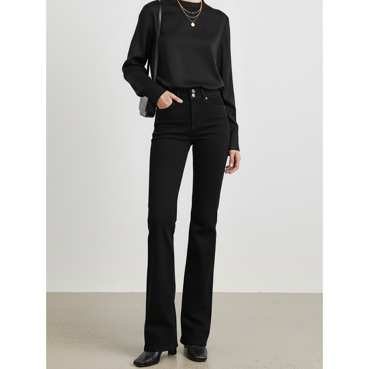 不掉色~巨瘦四面弹+法式复古