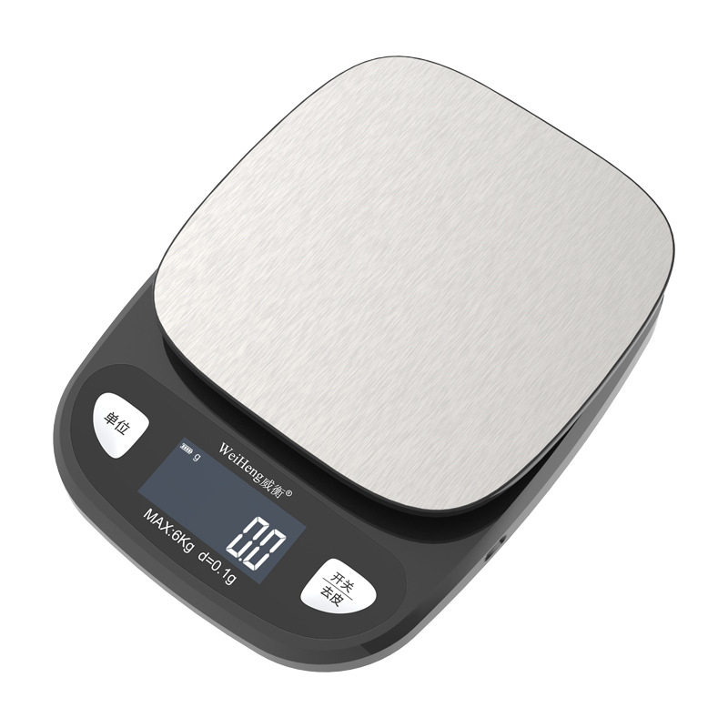 新款家用厨房秤电子称6kg/0.1g厨房秤烘焙秤12kg/1g小型克秤