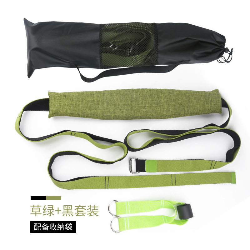 现货瑜伽伸展带一字马劈叉压腿拉筋训练器开度下腰辅助拉力绳用具