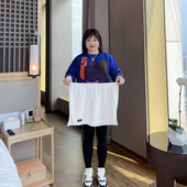 大码 屁帘女卫衣叠穿神器遮胯屁股短裙220斤胖mm打底内搭白边下摆