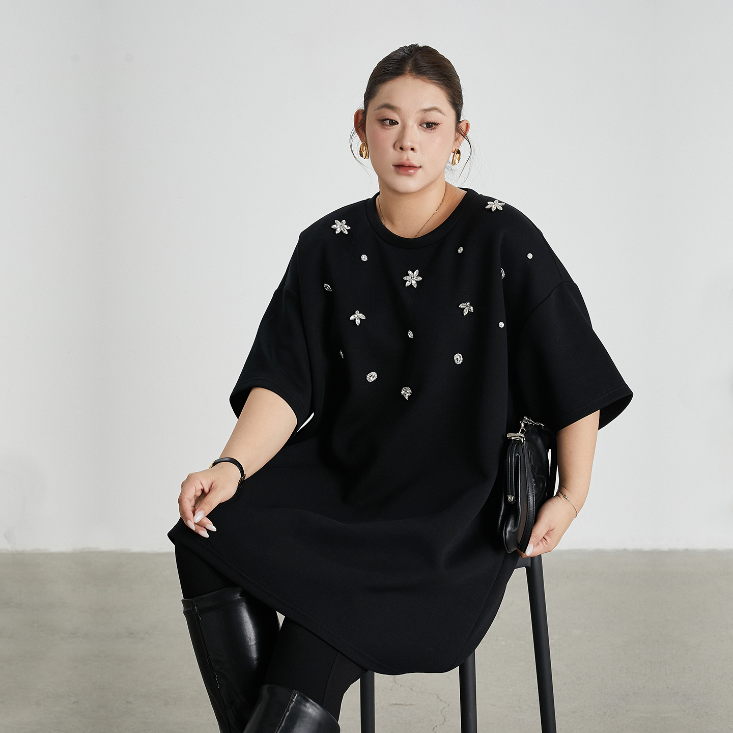 大码女装T恤宽松显瘦百搭