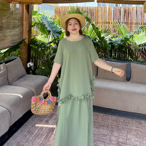 大码女装休闲套装宽松显瘦