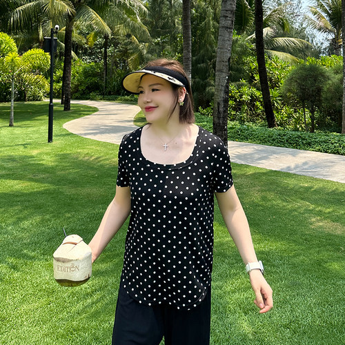 大码女装T恤宽松显瘦百搭