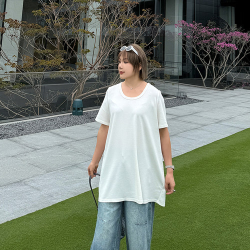 大码女装T恤宽松显瘦百搭