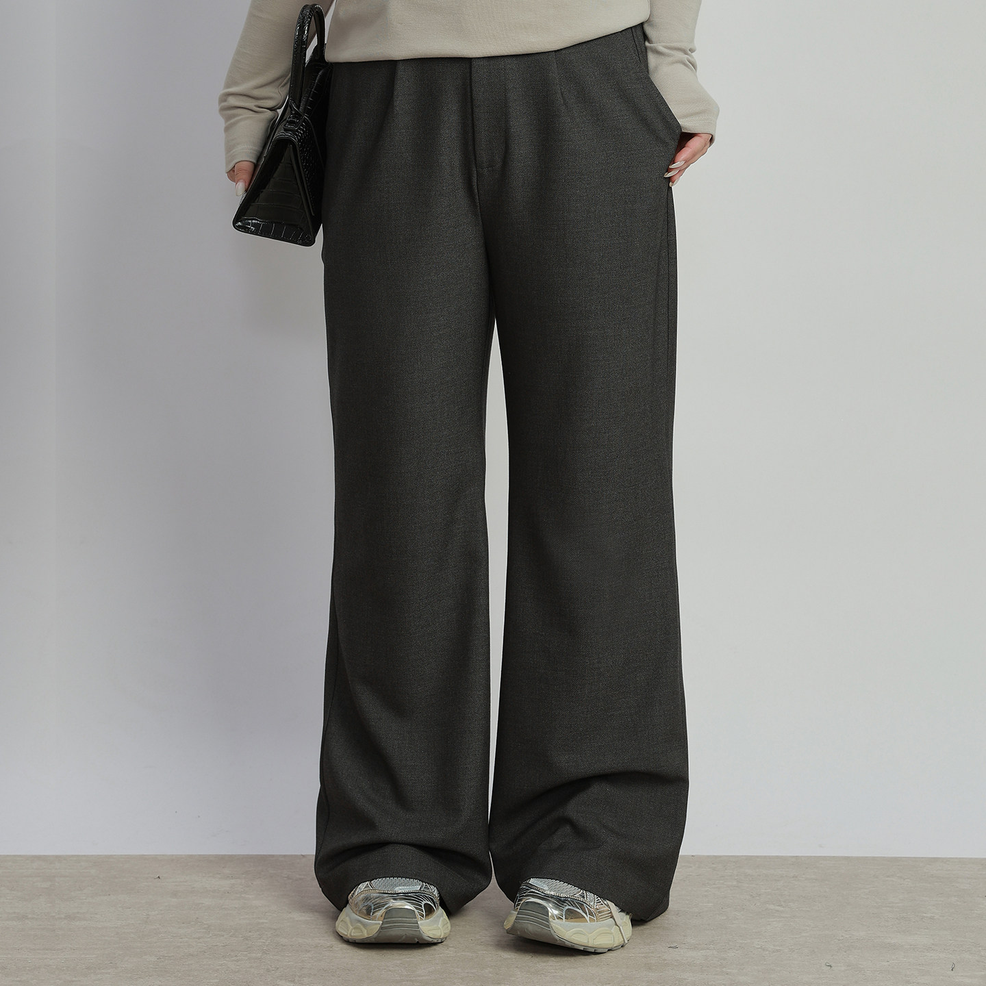 2026年春季新款大码女装胖mm宽松天丝羊毛西裤直筒垂感阔腿休闲裤,女装/女士精品,大码裤装,淘宝优惠券,粉丝福利购,淘宝优惠卷