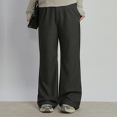 直筒垂感阔腿休闲裤 2026年春季 女装 胖mm宽松天丝羊毛西裤 新款 大码