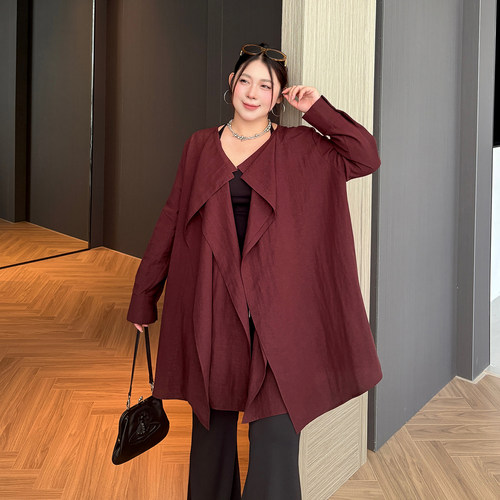 大码女装外套宽松显瘦