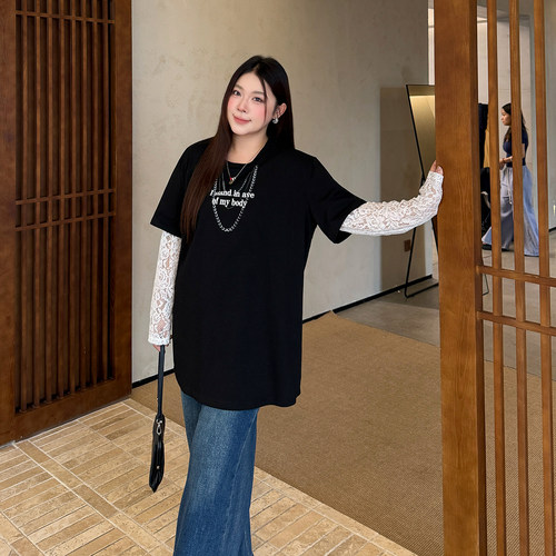 大码女装T恤宽松显瘦百搭