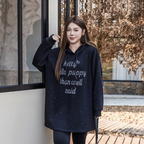 大码女装卫衣宽松显瘦