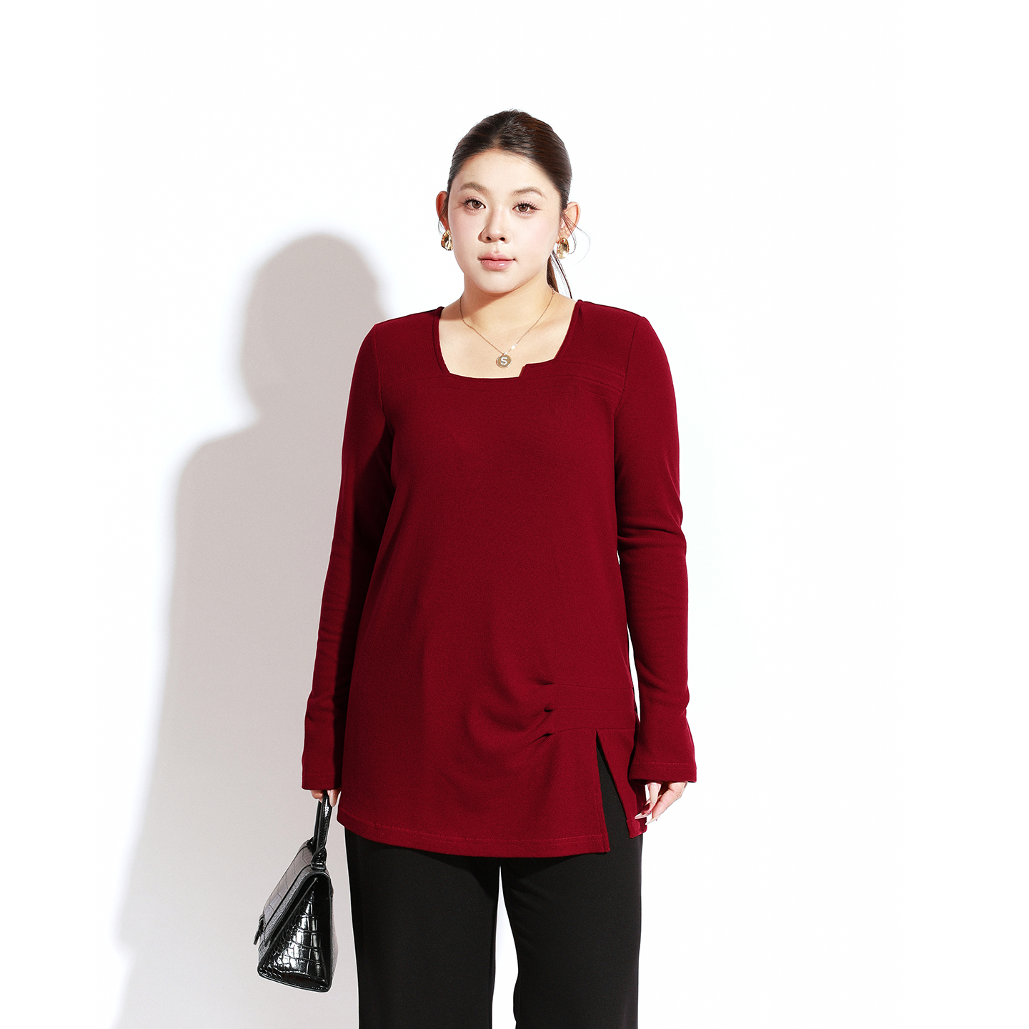 大码女装打底衫宽松显瘦百搭