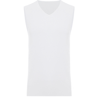 爱美丽秋冬新款空气暖3A抗菌男士磨毛V领无袖背心抗静电IM71BUK2