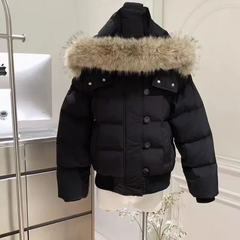 Women Autumn Winter Fur Collar Cotton Coat 2025 New Women Wa