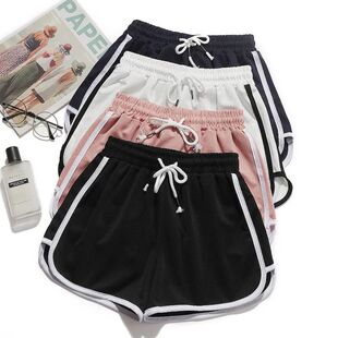 Women yoga Shorts Summer outer wear mid-waist casual loose s