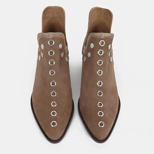 Women's Ankle Boots Autumn New Versatile Pointed Rivet Perso