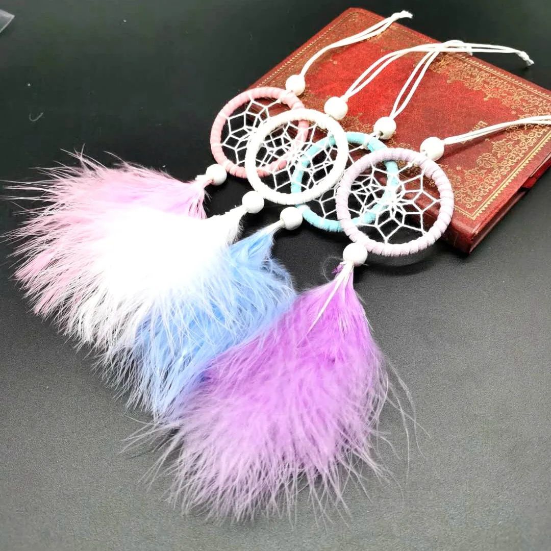 Mini Dream Catcher Car Bag Mobile Phone Pendant Wind Chimes