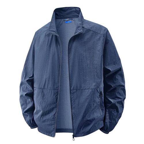 Multi Colors M-8XL Plus Size Men's Lightweight Stand Collar