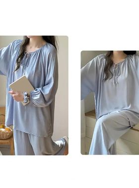 Women Cotton Silk Pajamas Set Women Loungewear Set Women's C