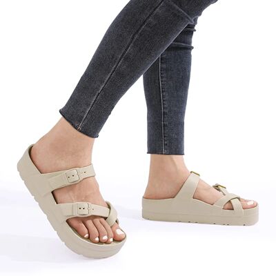 Eyriphy Women's Platform Sandals with Arch Support Thick Sol