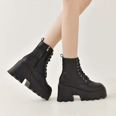 2024 Winter Plus Size Shoes for Women Side Zip Women's Ankle