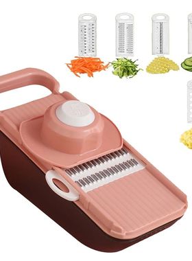 5 In 1 Vegetable Cutter Fruit Slicer Grater Shredders Drain