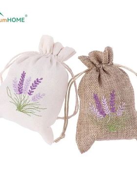 10X14cm Embroidered Printing Lavender Imitation Sacks Weddin