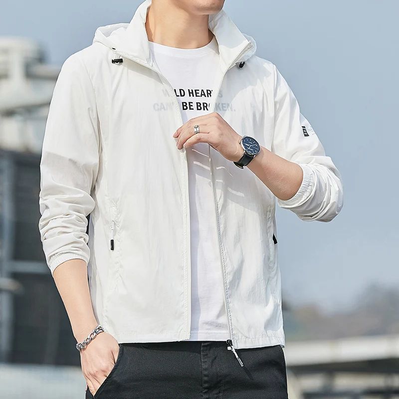 2025Summer Hooded Jacket Men Women Waterproof Sun Protection图片