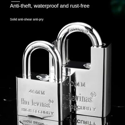 Heavy-Duty Metal Padlock with 4 Keys – High-Security Design