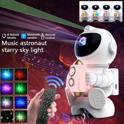 Astronaut Galaxy Projector Star and Moon Night Light Project