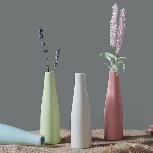 Macaron Ceramic Flower Vase Ins Plant Bottle Porcelain Bottl