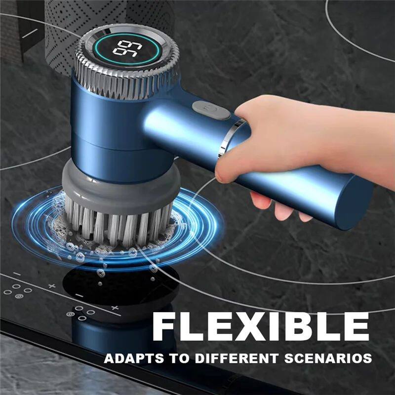 A74G-Electric Spinning Brush With 5 Replaceable Brush Heads