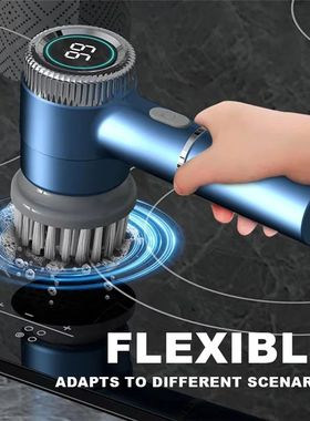 A74G-Electric Spinning Brush With 5 Replaceable Brush Heads