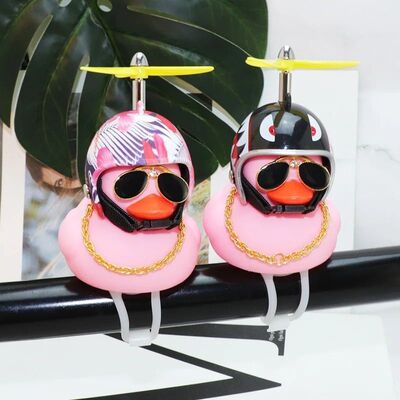 Car Bicycle Small Yellow Duck Airscrew Helmet Pink Duck Bicy