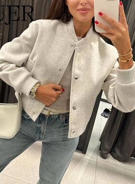 MUJER 2025 Women Jacket Cropped Bomber Jackets For Women Bei