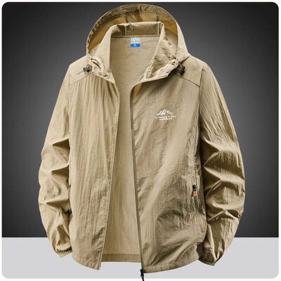 Summer Waterproof Hiking Jackets Men Fishing Cycling Hooded