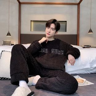 Coral Thic The Men New Season Fleece Hot Sleepwear Sale