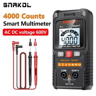 Mini Digital Multimeter AC DC NCV Smart Multimetro Tester Oh