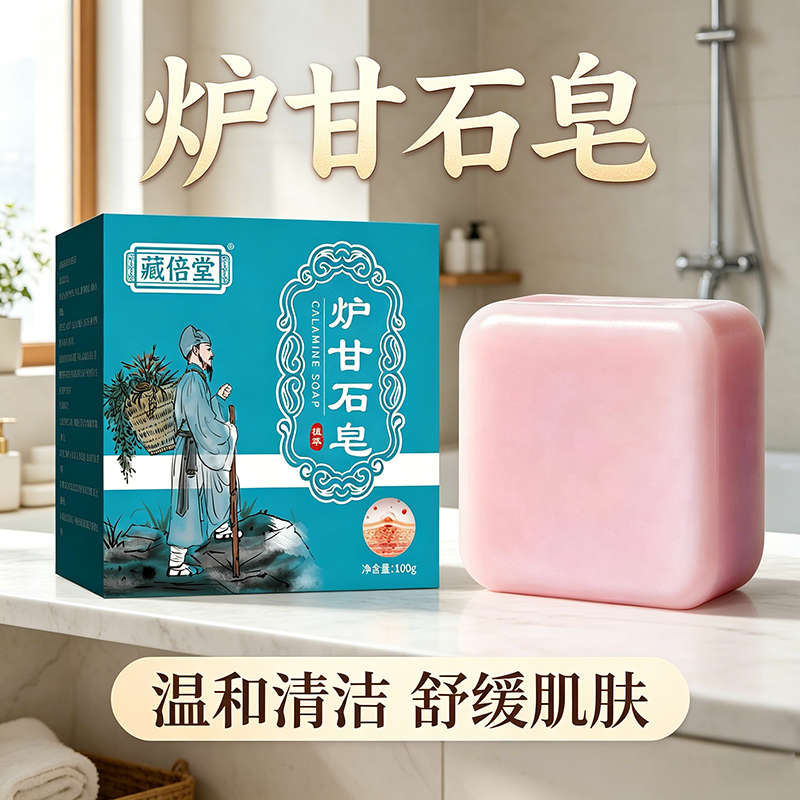【直播同款】藏倍堂炉甘石皂官方旗舰店正品肤康皂手工皂2HY