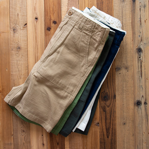 全棉缎纹11.5oz定染og107短裤