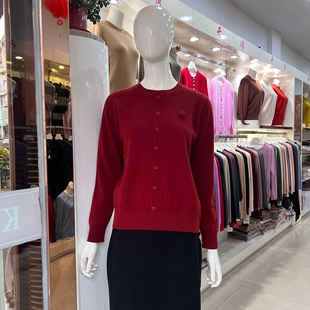 开顺纯羊毛衫 2025秋冬新款 322针织打底衫 圆领毛衣 8900女正品