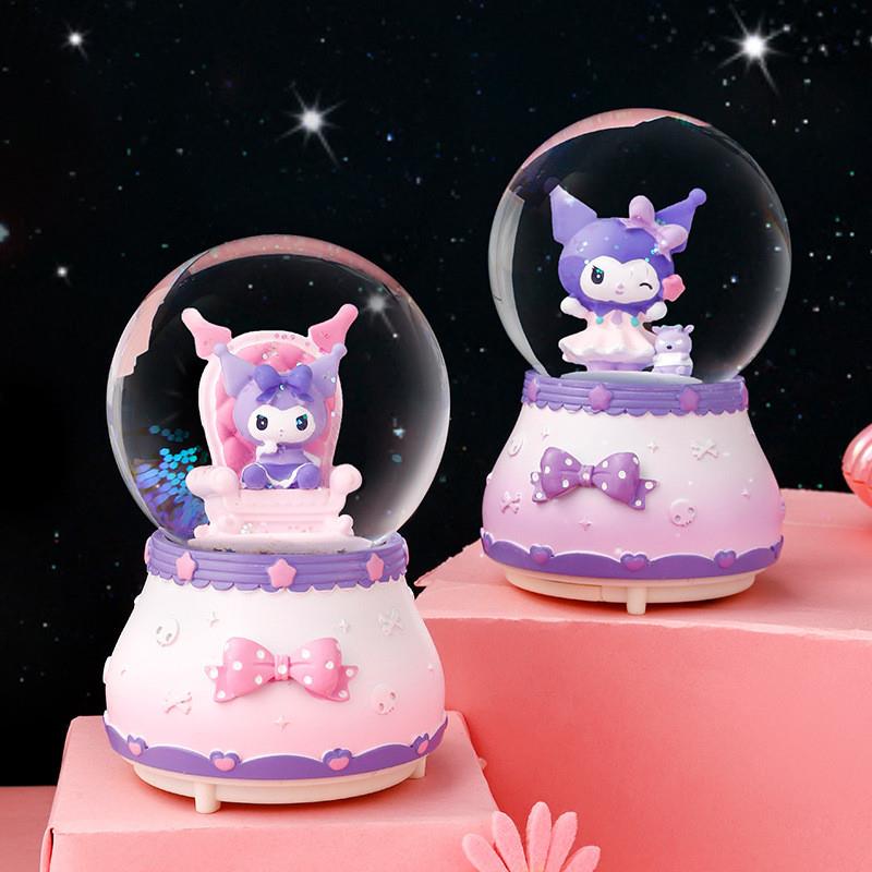 A gift to a girls birthday with a light music box with a sn