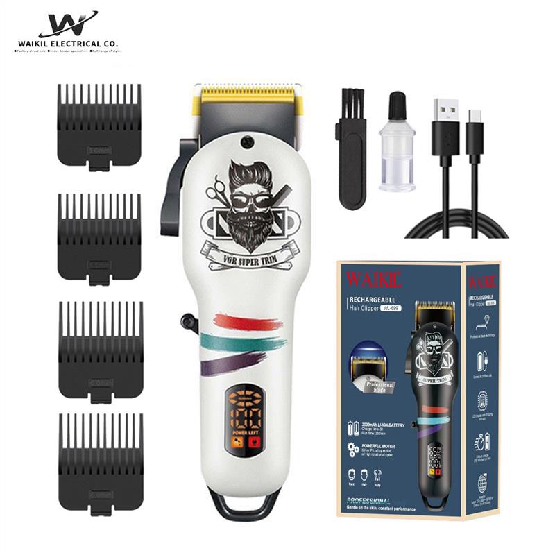 The electric hairdresser used an electric razor barbers hai